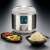 Gastroback Design rice cooker, cooked rice and vegetables