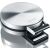 Graef HE 80 Waffle Maker, Stainless Steel, 15 cm diameter