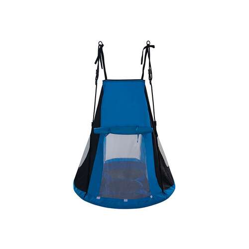 Blaue Spartan Nest Schaukel mit Baldachin, 110 cm