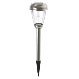 Retlux RGL 102 Solar-Gartenleuchte, silber, 41cm