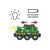 BRIO Green Battery Powered Freight Train Engine with Light Feature - Battery Not Included