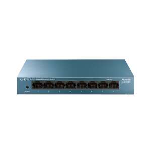 TP-Link LiteWave LS108G 8 portos Gigabit asztali switch, elülső nézet - TP-Link Switch