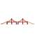 BRIO World Double Suspension Bridge, red wooden bridge for train tracks, toy bridge for kids