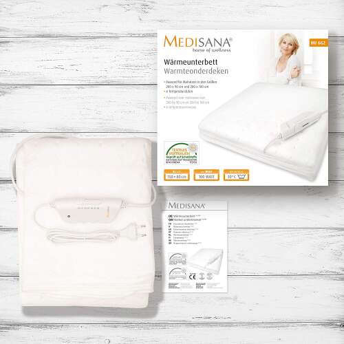 Medisana | Heated Underblanket | HU 662 | Number of heating levels 6 | Number of persons 1 | Washable | Oeko-Tex Standard 100 | 100 W | White