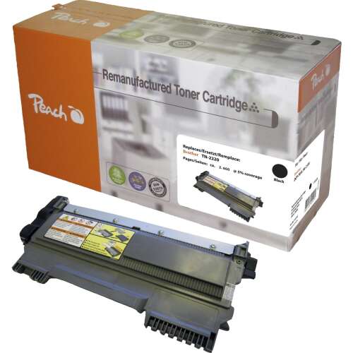 Peach TN-2220 Kompatibilis Fekete Toner - Brother Nyomtatókhoz 70057879 - Peach