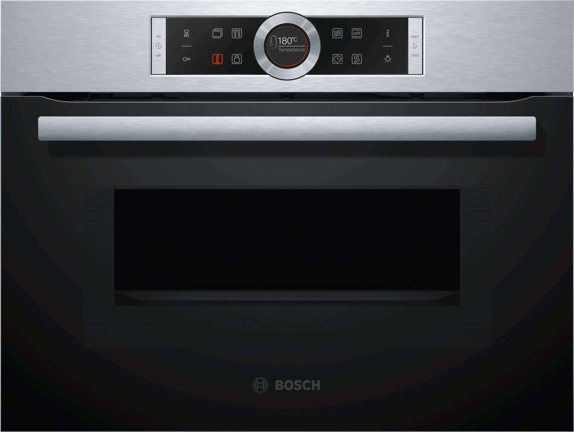 Bosch cmg633bs1 serie 8 beépíthető kompakt sütő - fekete/rozsdame...