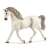 Schleich Holsteiner horse figure, white horse figurine, realistic horse toy