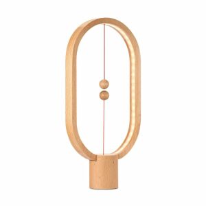 Allocacoc Heng Balance Lámpa, fa keret, egyedi mágneses kapcsoló - Allocacoc