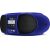 Angled view of TechniSat DigitRadio 1990 blue portable CD radio