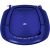 Top view of TechniSat DigitRadio 1990 blue CD radio with antenna