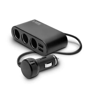 Adapter do zapalniczki samochodowej Savio SA-024, rozdzielacz trójdrożny - Ładowarka samochodowa