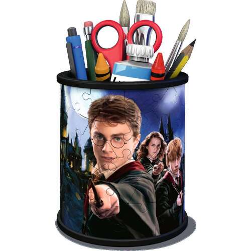 Ravensburger Harry Potter 3D Puzzle Stiftehalter Zusammengesetzt mit Schulmaterial