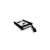 Raidsonic ICY BOX IB-2217aStS 2,5" - 3,5" HDD beépítő keret, fekete, oldalnézet