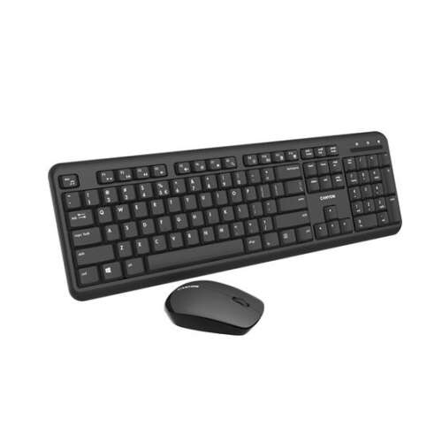 Wireless combo set,Wireless keyboard with Silent switches,105 keys,HU layout,optical 3D Wireless mice 100DPI black