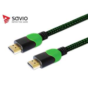 Kabel HDMI Savio GCL-03 1.8m, zielony, do Xbox - Kabel HDMI