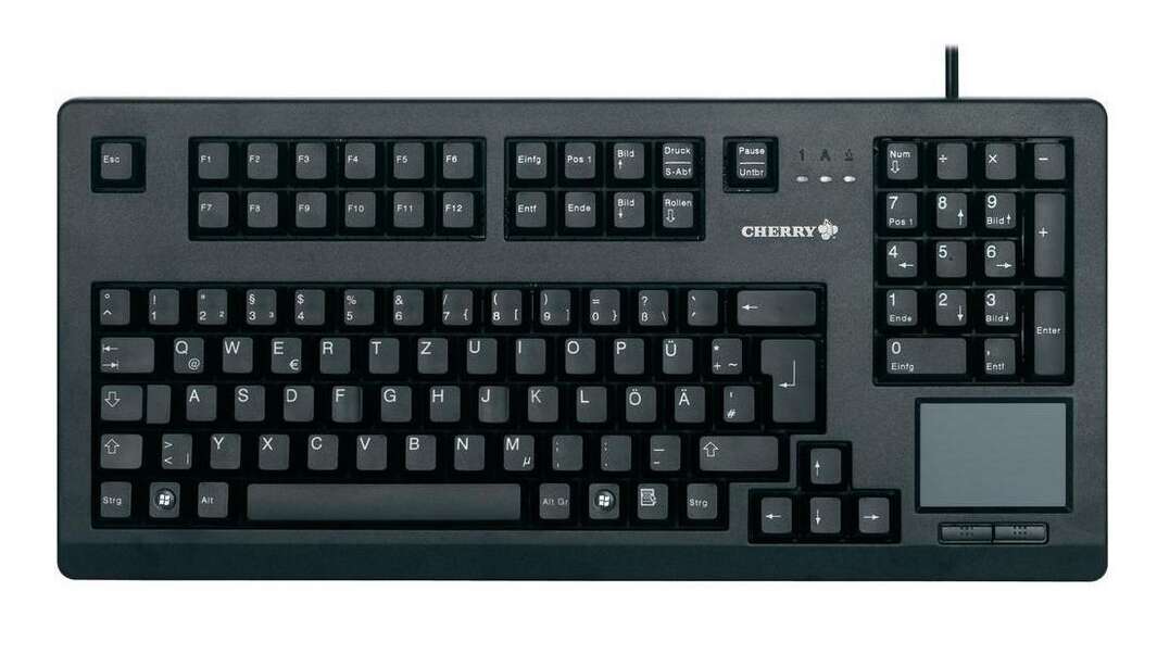 Cherry touchboard g80-11900 usb billentyűzet (fekete) - német