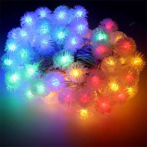 Luminițe LED multicolore cu becuri în formă de păpădie, 10 metri lungime, alimentate de USB - Ghirlande luminoase