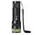 GP C32 LED flashlight, black and green, with a wrist strap