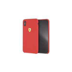 Ferrari SF Apple iPhone XS Max Szilikon Tok - Piros - Ferrari Telefontok