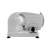 Eldom KR400 SNIP electric meat slicer, side view, stainless steel