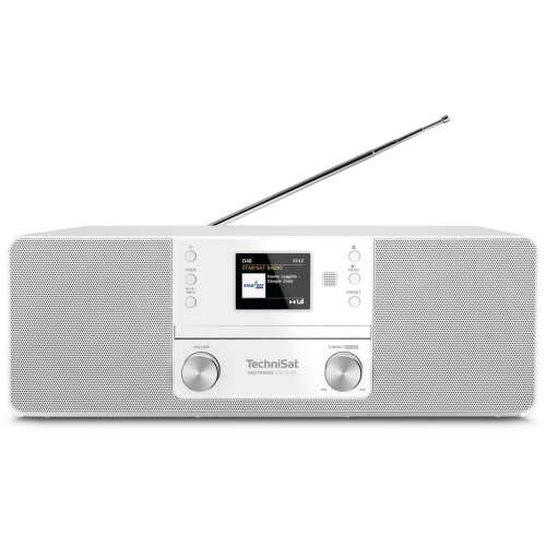 TechniSat DIGITRADIO 370 CD BT Radio, weiß, Vorderansicht
