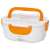 Clatronic LB 3719 Elektrische Lunchbox mit orangen Akzenten