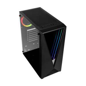 Obudowa komputera Kolink VOID RGB ze szklanym panelem bocznym, czarna - Kolink