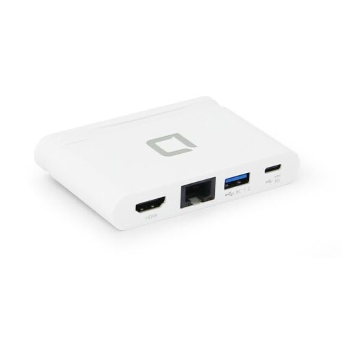 DICOTA USB-C przenośna stacja dokująca 4-w-1 biała (D31730) 130983744