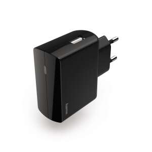 Hama 12W USB wall charger, black - Network Adapter