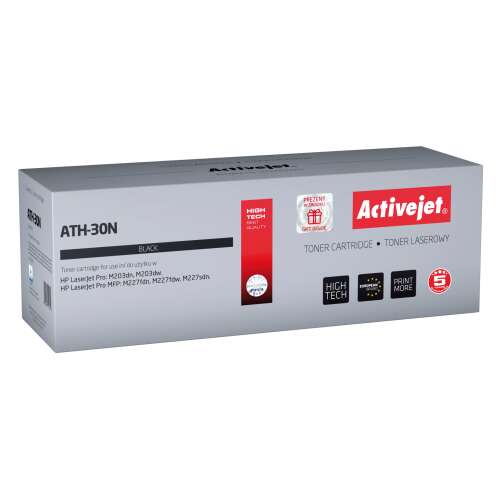 Activejet ATH-30N Fekete Toner Kazetta HP LaserJet Pro M203d, M203dw, M227fdn, M227fdw, M227sdn nyomtatókhoz - Activejet