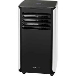 Clatronic CL 3716 mobile air conditioner, black and white, front view - Clatronic