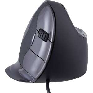 Evoluent VerticalMouse D Среден USB Вертикална Мишка - Черна, страничен изглед - BakkerElkhuizen