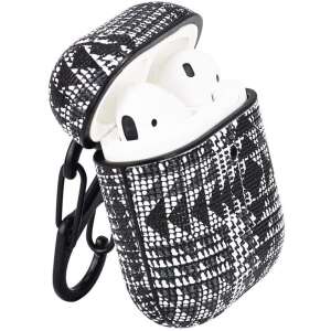 Terratec AirBox Etui na słuchawki Apple AirPods, wzór Grain 3, czarno-białe - Terratec