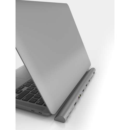 Terratec Connect C6 Hub USB-C pentru laptopuri, stație de andocare cu HDMI, Ethernet, USB 3.0, cititor de carduri SD și mufă audio