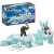 Schleich Eldrador Attack on the Ice Fortress playset, featuring a Sabretooth Tiger and a Jungle Crocodile