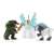 Schleich Eldrador Creatures Ice Sabertooth Tiger, Jungle Crocodile and Ice Sword figures on the Ice Fortress playset
