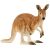 Realistic Schleich Kangaroo Toy Figurine