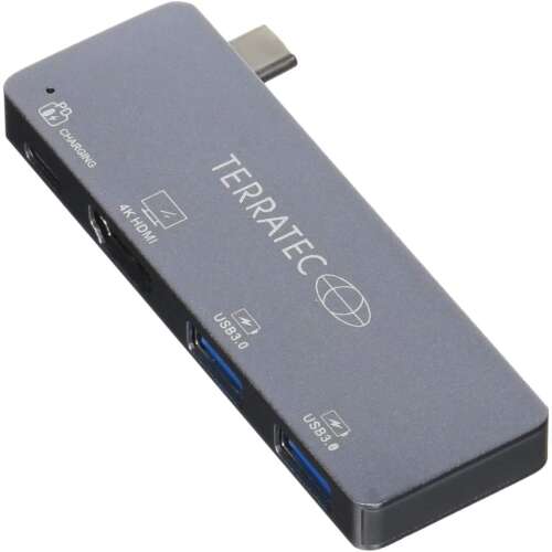 Terratec Connect C4 USB-C hub HDMI, 2x USB 3.0, USB-C PD porttal - Terratec