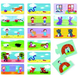 Headu Ellentétek Logikai Puzzle kártyák párosításokat mutatva - Headu