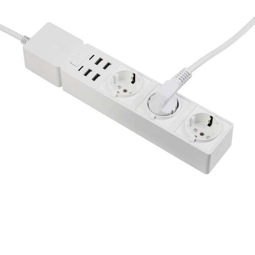 EDIMAX SP-1123WT Smart Power Strip s 3 AC zásuvkami a 4 USB portami