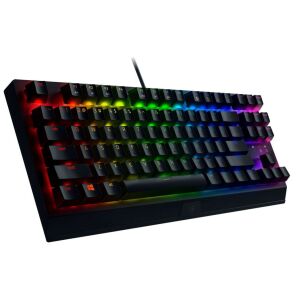 Klawiatura Razer Blackwidow V3 Tenkeyless, widok pod kątem, oświetlenie RGB - Razer