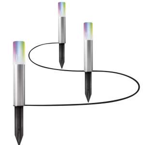 Ledvance SMART+ WIFI GardenPole RGBW outdoor garden lights, set of 3, with color changing capabilities - Decoration