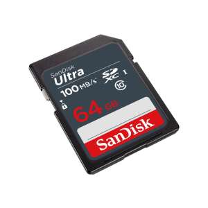 SanDisk Ultra 64GB SD-Karte, schräge Ansicht - SanDisk
