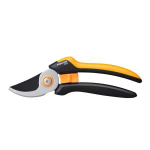 Záhradnícke nožnice Fiskars Solid P341 Bypass, žlté a čierne rukoväte, strieborné čepele - Záhradné náradie