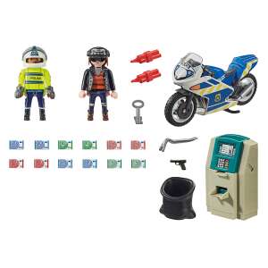 Playmobil - Rendőrségi Motoros Üldözés - Játék - 32 db