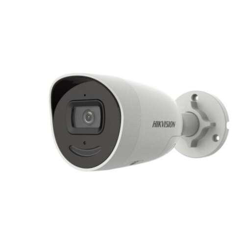 Hikvision DS-2CD2046G2-IU 4MP AcuSense IP Bullet Sicherheitskamera, weiß