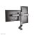 NewStar FPMA-D860DBLACK Dual Monitor Tischhalterung mit Monitoren, Rückansicht