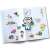 Herma Sticker Album, A5 size, open book showing stickers, astronaut, cat, car, and other stickers