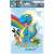 Herma Dinosaur Sticker Album, A5 size, front cover with blue dinosaur and rainbow
