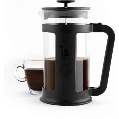 Bialetti Smart 1L French Press Ekspres do kawy, czarny, z filiżanką kawy